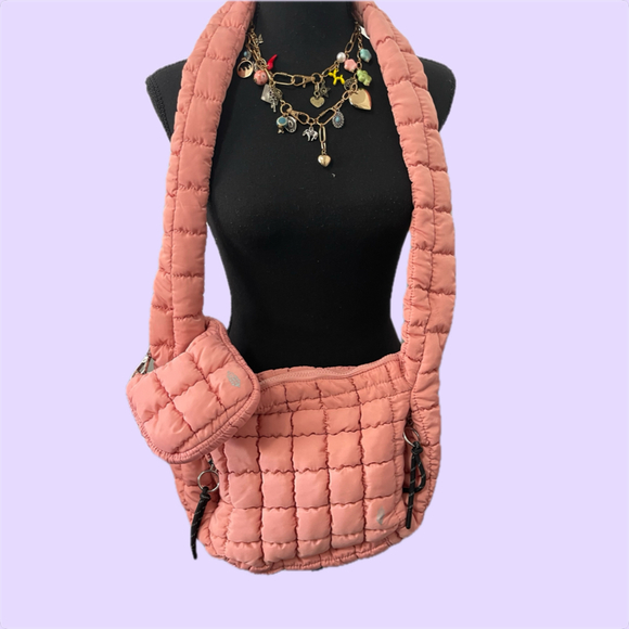 Quilted Baby Carryall Sling Bag | Free People Free People Movement Quilted Baby Carryall/ Micro Pouch Set Ballet Slipper